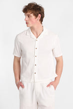 Textured Vertically Striped Short Sleeve Shirt thumbnail 10