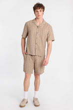 Textured Geometric Floral Short Sleeve Shirt thumbnail 4