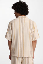Textured Multi-Colour Striped Short Sleeve Shirt thumbnail 3