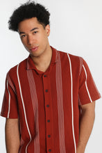 Chemise de tricot à rayures manches courtes thumbnail 3