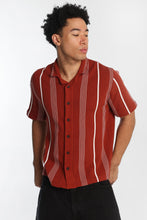 Chemise de tricot à rayures manches courtes thumbnail 2