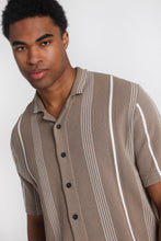 Chemise de tricot à rayures manches courtes thumbnail 7