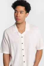 Chemise de tricot chevron à manches courtes thumbnail 2