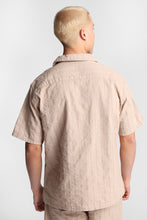Cotton Textured Lace Pattern Short Sleeve Shirt thumbnail 4