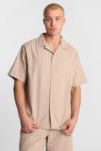 Cotton Textured Lace Pattern Short Sleeve Shirt thumbnail 2