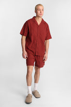 Cotton Textured Lace Pattern Short Sleeve Shirt thumbnail 16