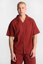 Cotton Textured Lace Pattern Short Sleeve Shirt thumbnail 13