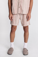 Shorts en tricot texturé à motif carré thumbnail 1