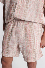 Shorts en tricot texturé à motif carré thumbnail 2