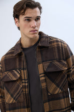 North Western Zip-Up Plaid Shacket thumbnail 7