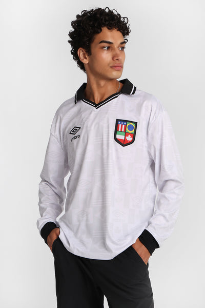 Umbro World's Game Graphic Long Sleeve Polo Jersey – Bluenotes