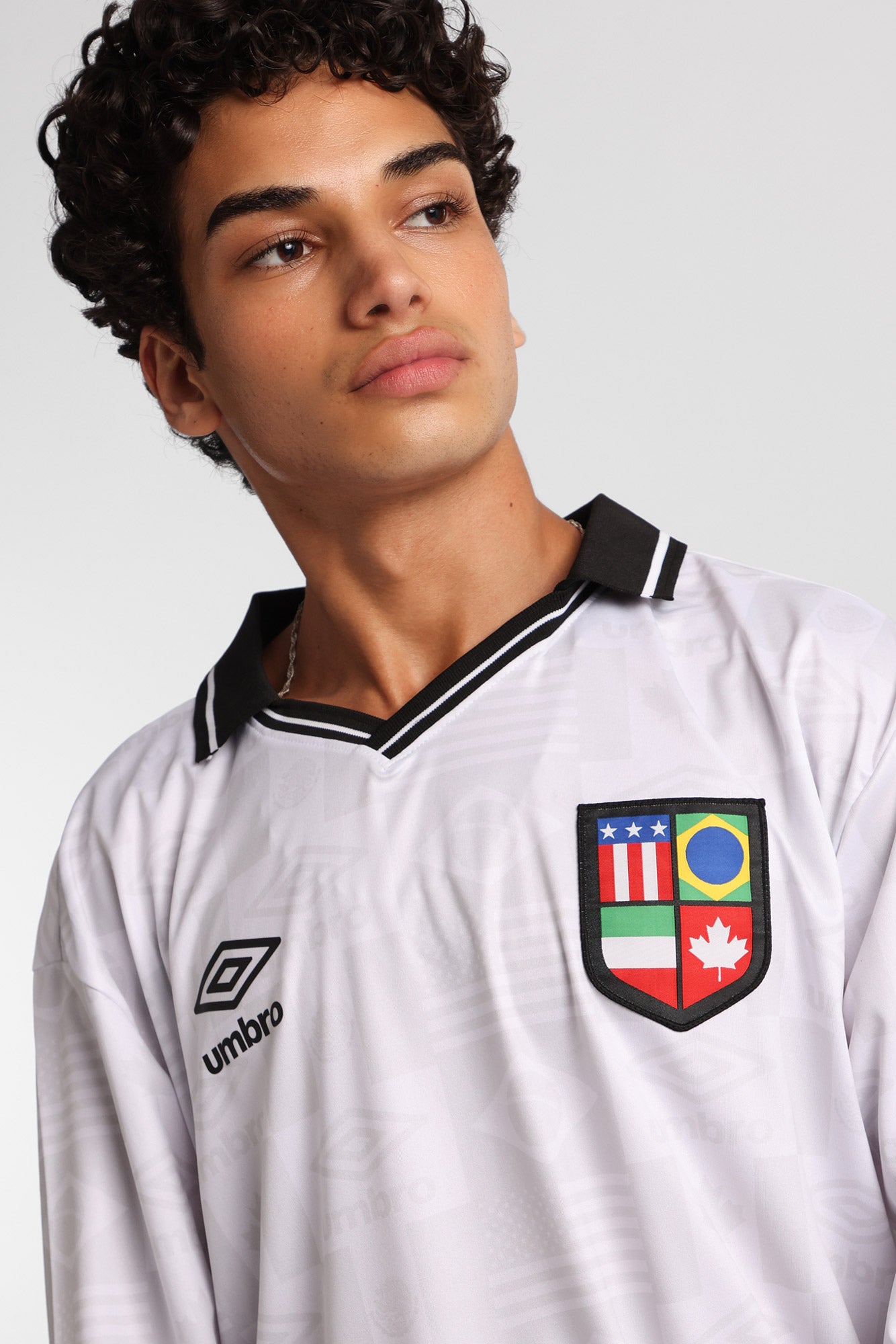 Umbro World's Game Graphic Long Sleeve Polo Jersey – Bluenotes