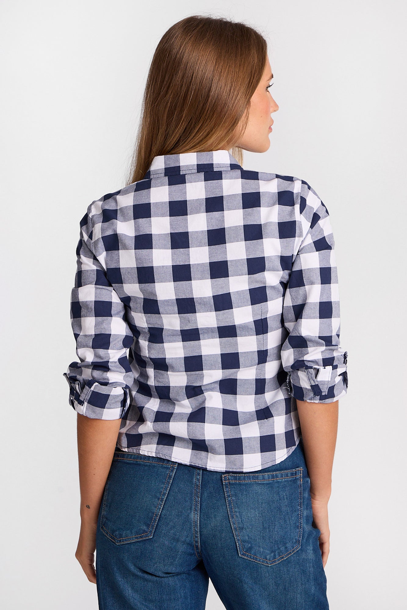 Cotton Long Sleeve Button-Up Oxford Shirt