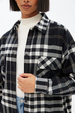 Plaid Button-Up Relaxed Shirt Jacket thumbnail 8