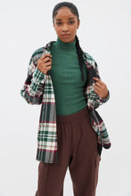 Plaid Button-Up Relaxed Shirt Jacket thumbnail 14