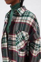 Plaid Button-Up Relaxed Shirt Jacket thumbnail 15