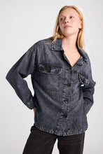 Washed Denim Long Sleeve Button-Up Shirt thumbnail 1