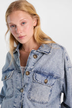 Washed Denim Long Sleeve Button-Up Shirt thumbnail 6