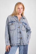 Washed Denim Long Sleeve Button-Up Shirt thumbnail 5