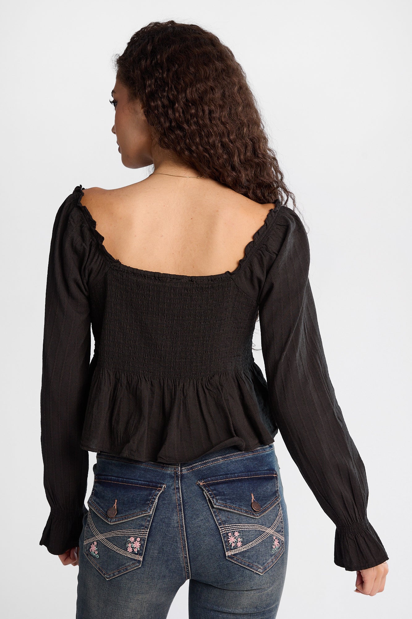 Long Sleeve Babydoll Top – Bluenotes