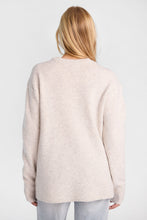 Ribbed Knit Oversized Crew Neck Sweater thumbnail 4