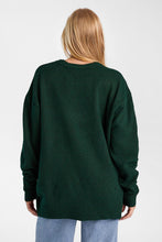 Ribbed Knit Oversized Crew Neck Sweater thumbnail 12