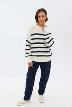 Waffle Knit Crew Neck Oversized Pullover Sweater thumbnail 6