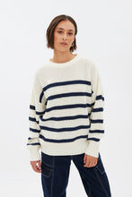 Waffle Knit Crew Neck Oversized Pullover Sweater thumbnail 5