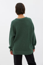 Waffle Knit Crew Neck Oversized Pullover Sweater thumbnail 20