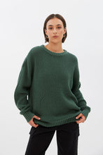 Waffle Knit Crew Neck Oversized Pullover Sweater thumbnail 17