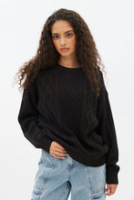 Cable Knit Crew Neck Pullover Sweater thumbnail 6