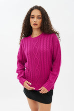 Cable Knit Crew Neck Pullover Sweater thumbnail 5