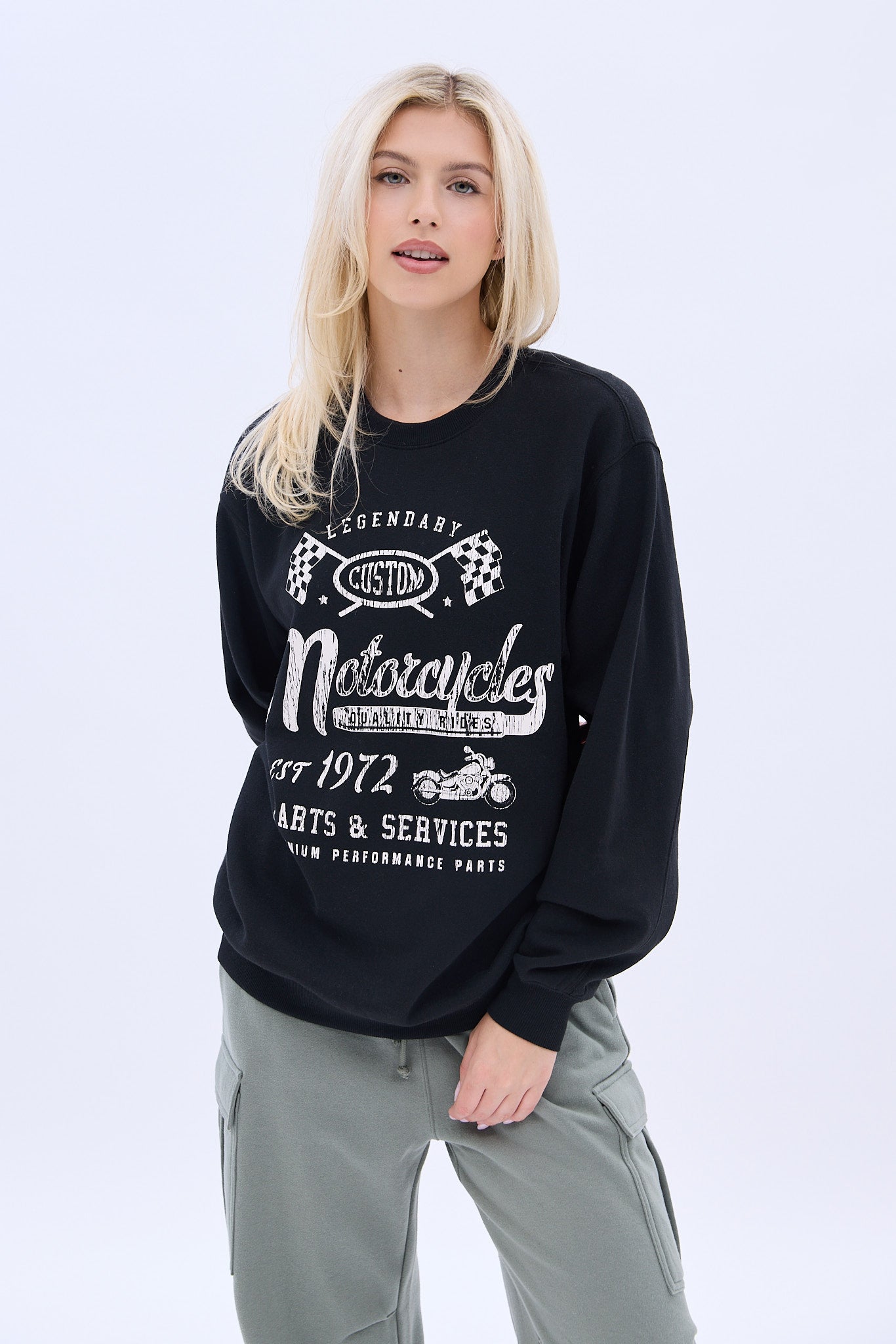 UNPLUG By Bluenotes Oversized Crew Neck Sweatshirt