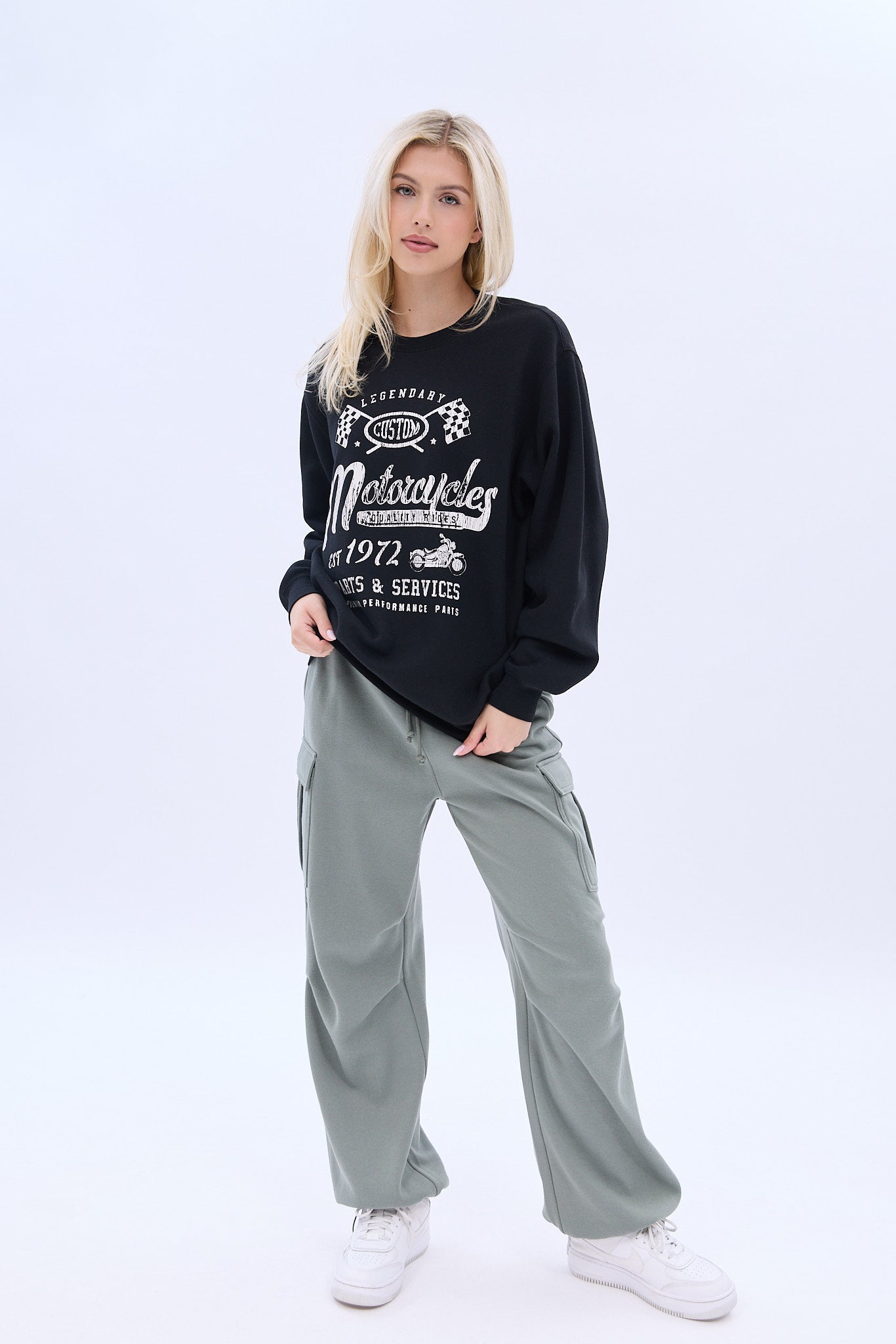 UNPLUG By Bluenotes Oversized Crew Neck Sweatshirt