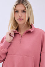 UNPLUG By Bluenotes Mock Neck Quarter-Zip Sweatshirt thumbnail 8