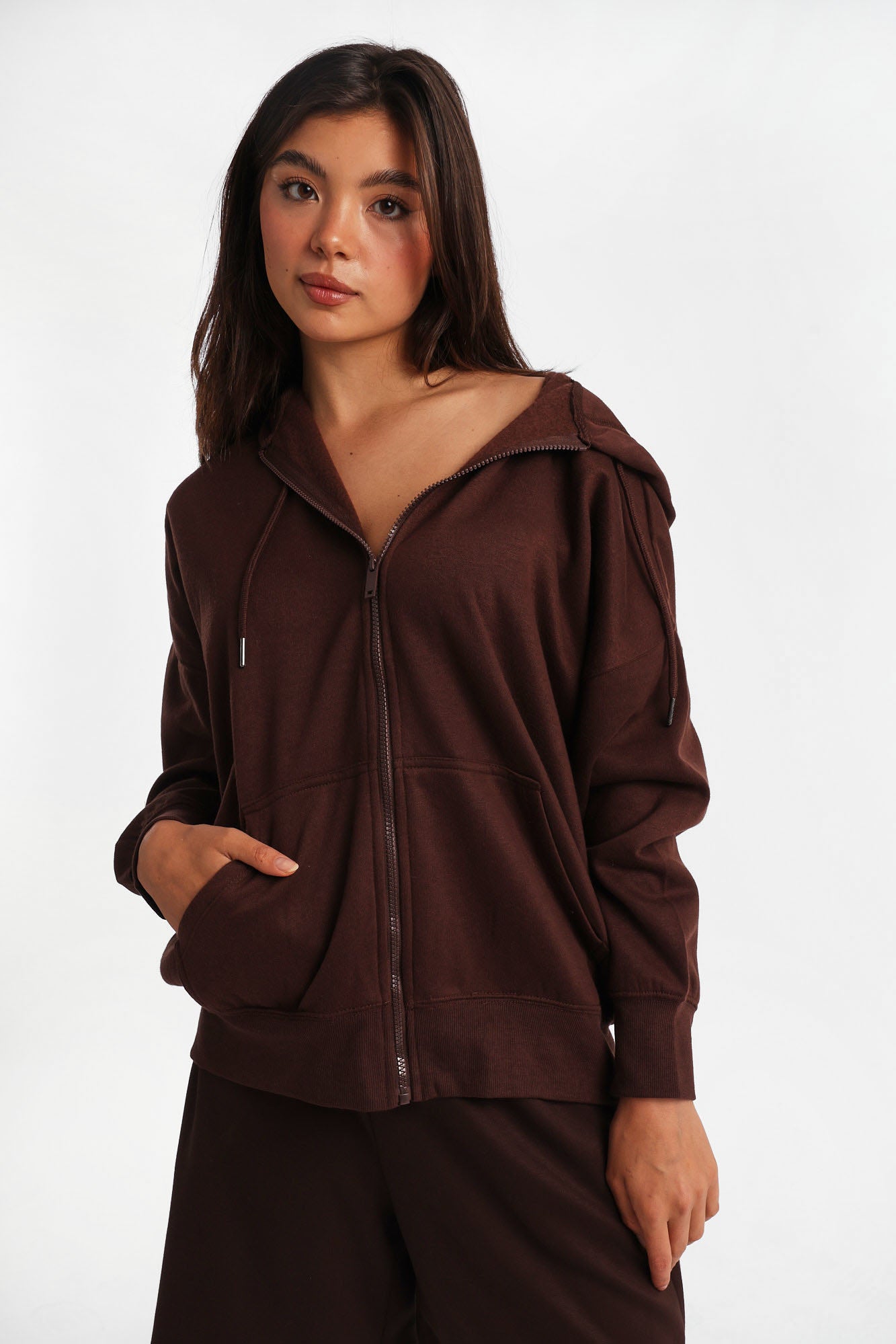 Oversized Zip-Up Hoodie