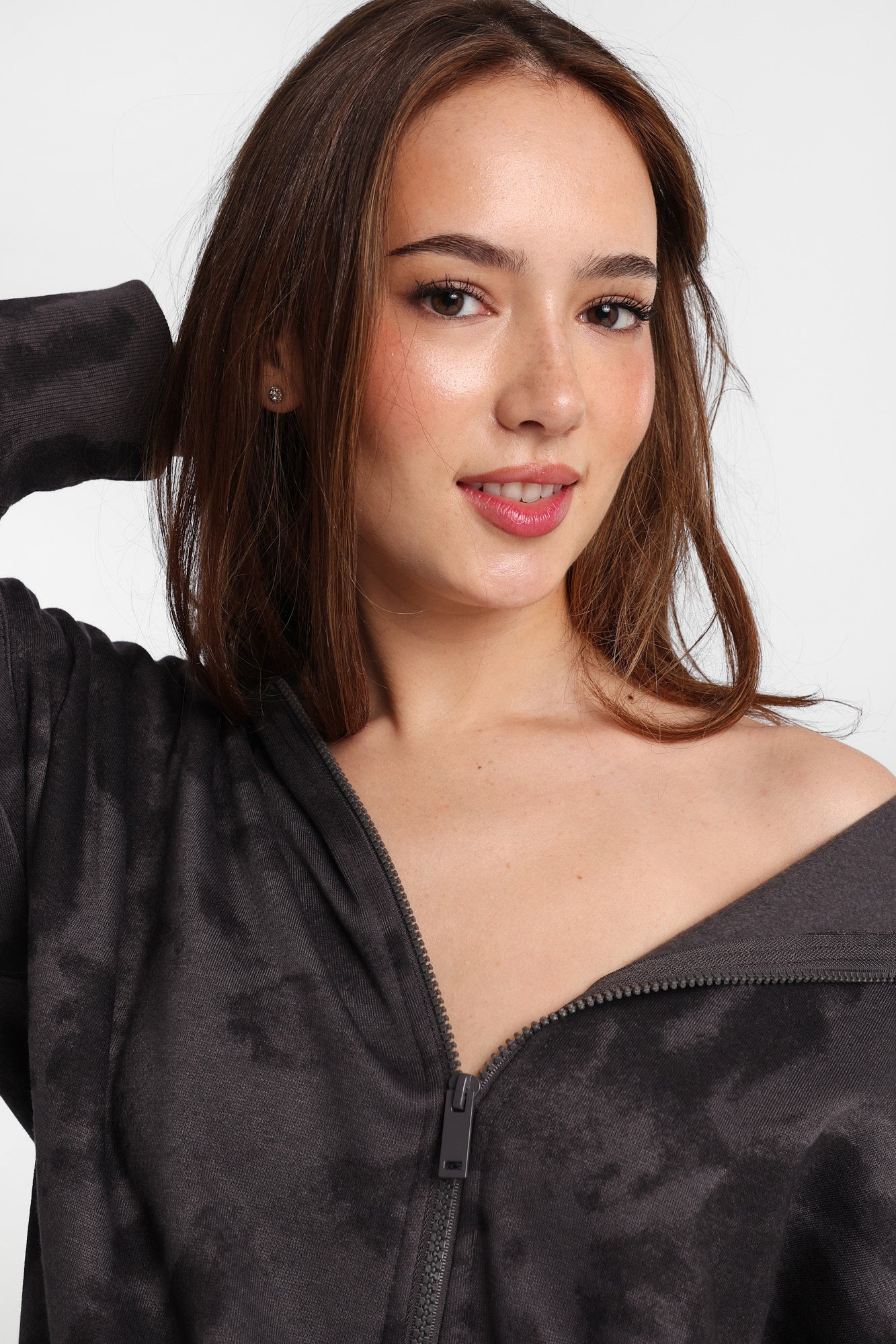 Tie-Dye Oversized Zip-Up Hoodie – Bluenotes