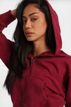 Chandail à capuche en molleton zippé délavé thumbnail 10
