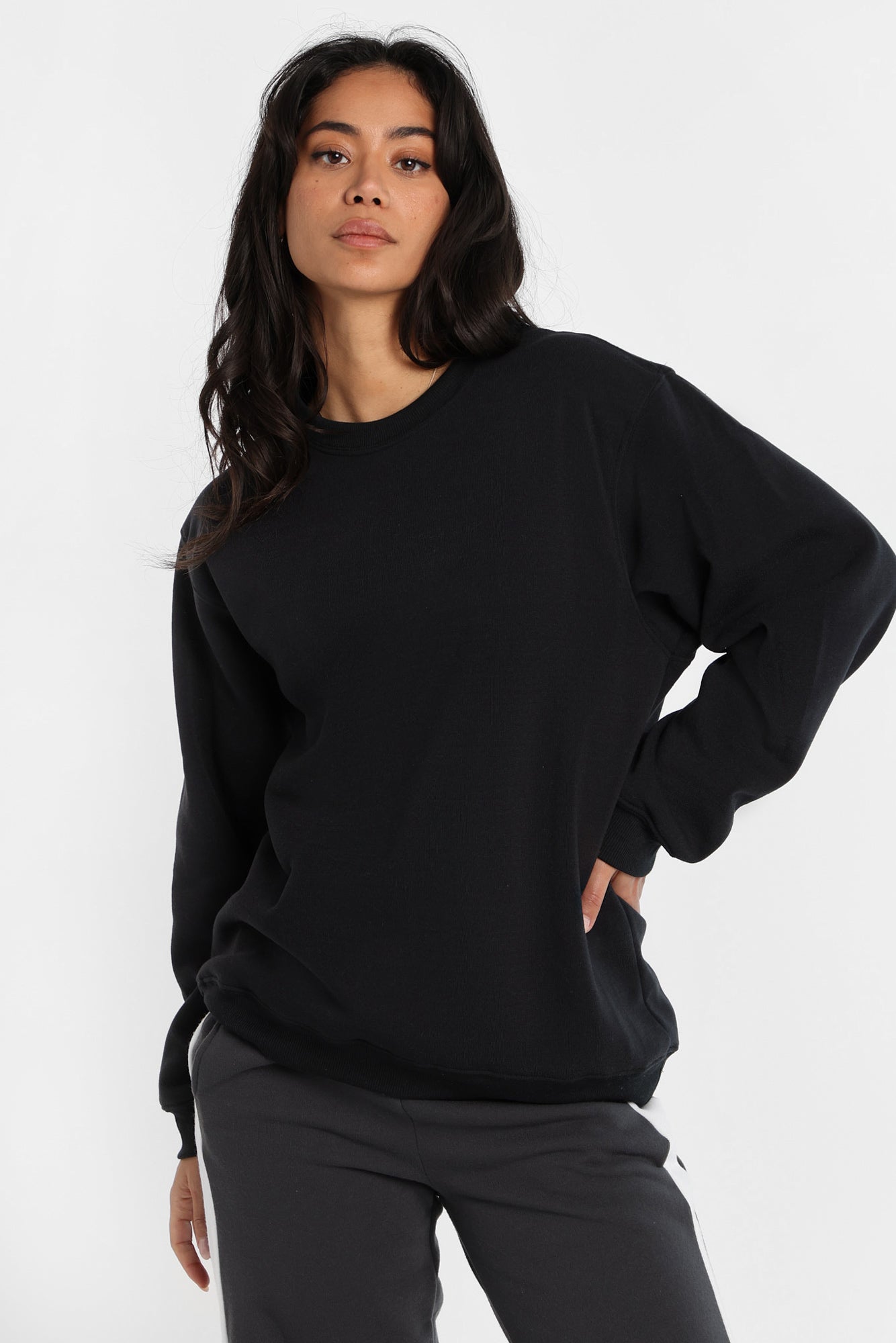 Oversized Crew Neck Sweatshirt