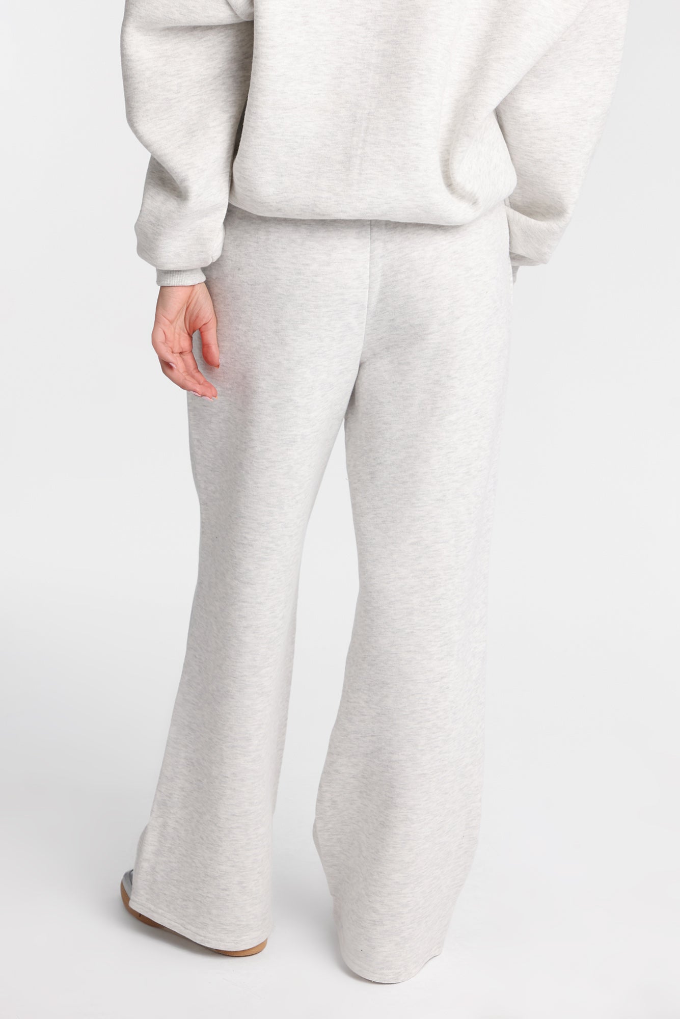 Fleece Wide Leg Drawstring Sweatpants