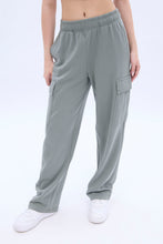 UNPLUG By Bluenotes Mid Rise Wide Leg Cargo Sweatpants thumbnail 5