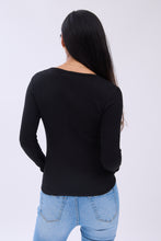 Long Sleeve Henley Top thumbnail 5