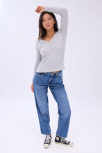 Long Sleeve Henley Top thumbnail 7