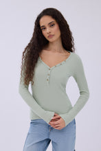 Long Sleeve Henley Top thumbnail 14