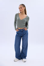 Super Soft Wrap Front Long Sleeve Top thumbnail 9