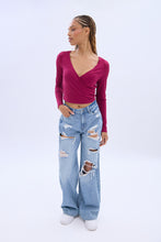 Super Soft Wrap Front Long Sleeve Top thumbnail 12