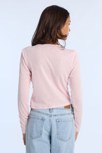 Eyelet Long Sleeve Tie-Front Top thumbnail 13