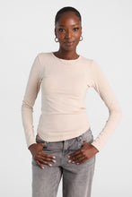 Long Sleeve Brushed Ribbed Knit Crew Neck Top thumbnail 6
