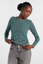 Long Sleeve Brushed Ribbed Knit Crew Neck Top thumbnail 1