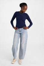 Long Sleeve Brushed Ribbed Knit Crew Neck Top thumbnail 20